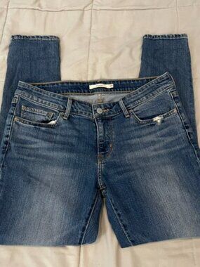 Levi's 711 Skinny Jeans Womens Size 29 x 28 Actual 31 x 28 GUC Rare Retro Y2K